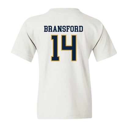 Notre Dame - NCAA Women's Basketball : Kk Bransford - Sports Shersey Youth T-Shirt-1