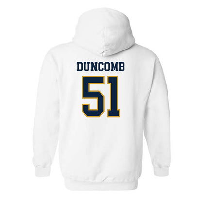 Notre Dame - NCAA Men's Basketball : Logan Duncomb - Sports Shersey Hooded Sweatshirt-1