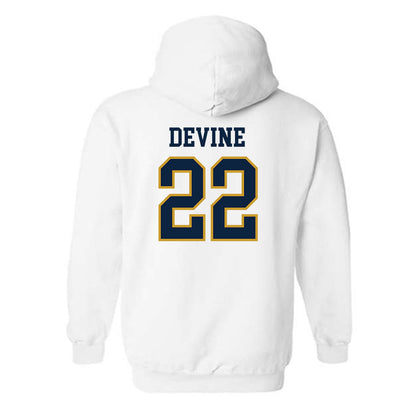 Notre Dame - NCAA Men's Basketball : Luke Devine - Sports Shersey Hooded Sweatshirt-1
