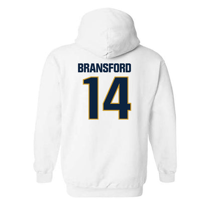 Notre Dame - NCAA Women's Basketball : Kk Bransford - Sports Shersey Hooded Sweatshirt-1