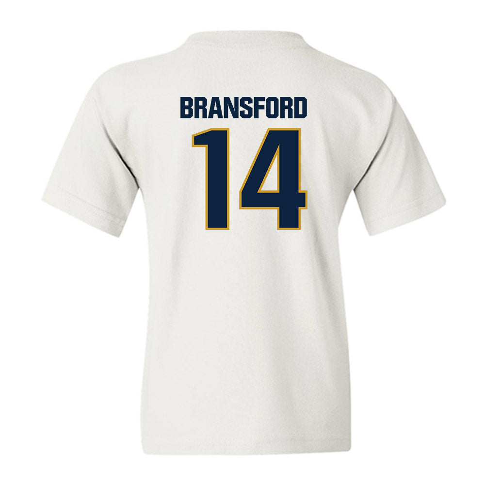 Notre Dame - NCAA Women's Basketball : Kk Bransford - Sports Shersey Youth T-Shirt-1