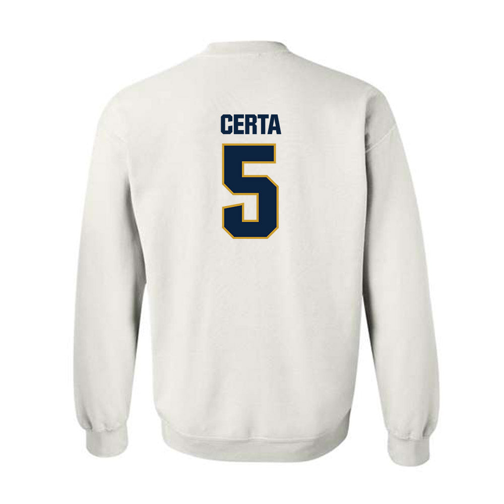 Notre Dame - NCAA Men's Basketball : Cole Certa - Sports Shersey Crewneck Sweatshirt-1
