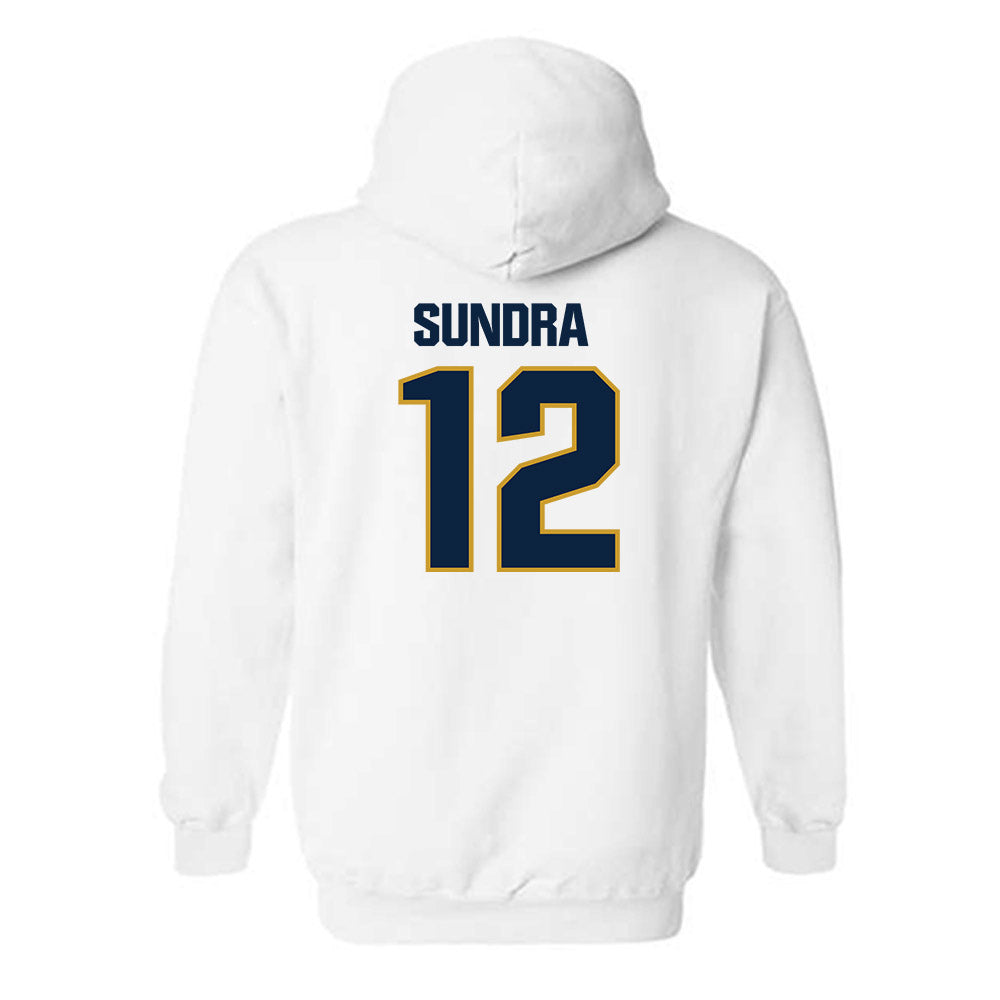 Notre Dame - NCAA Men's Basketball : Garrett Sundra - Sports Shersey Hooded Sweatshirt-1