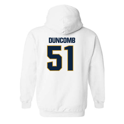 Notre Dame - NCAA Men's Basketball : Logan Duncomb - Sports Shersey Hooded Sweatshirt-1