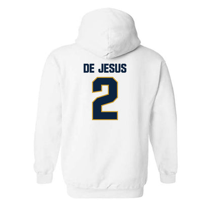 Notre Dame - NCAA Women's Basketball : Vanessa de Jesus - Sports Shersey Hooded Sweatshirt-1
