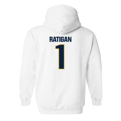 Notre Dame - NCAA Women's Basketball : Kelly Ratigan - Sports Shersey Hooded Sweatshirt-1