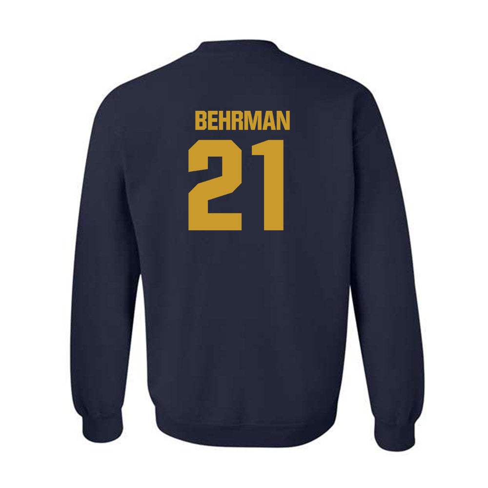 Notre Dame - NCAA Men's Lacrosse : Brock Behrman - Sports Shersey Crewneck Sweatshirt