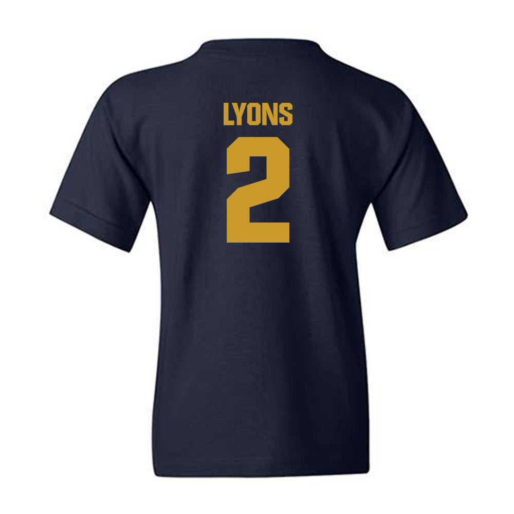 Notre Dame - NCAA Women's Lacrosse : Abigail Lyons - Sports Shersey Youth T-Shirt-1