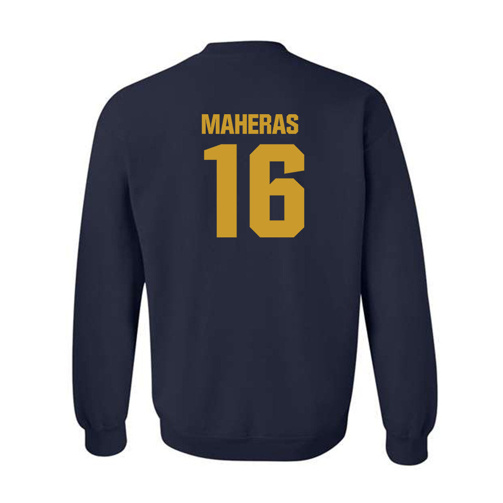 Notre Dame - NCAA Men's Lacrosse : Will Maheras - Sports Shersey Crewneck Sweatshirt-1
