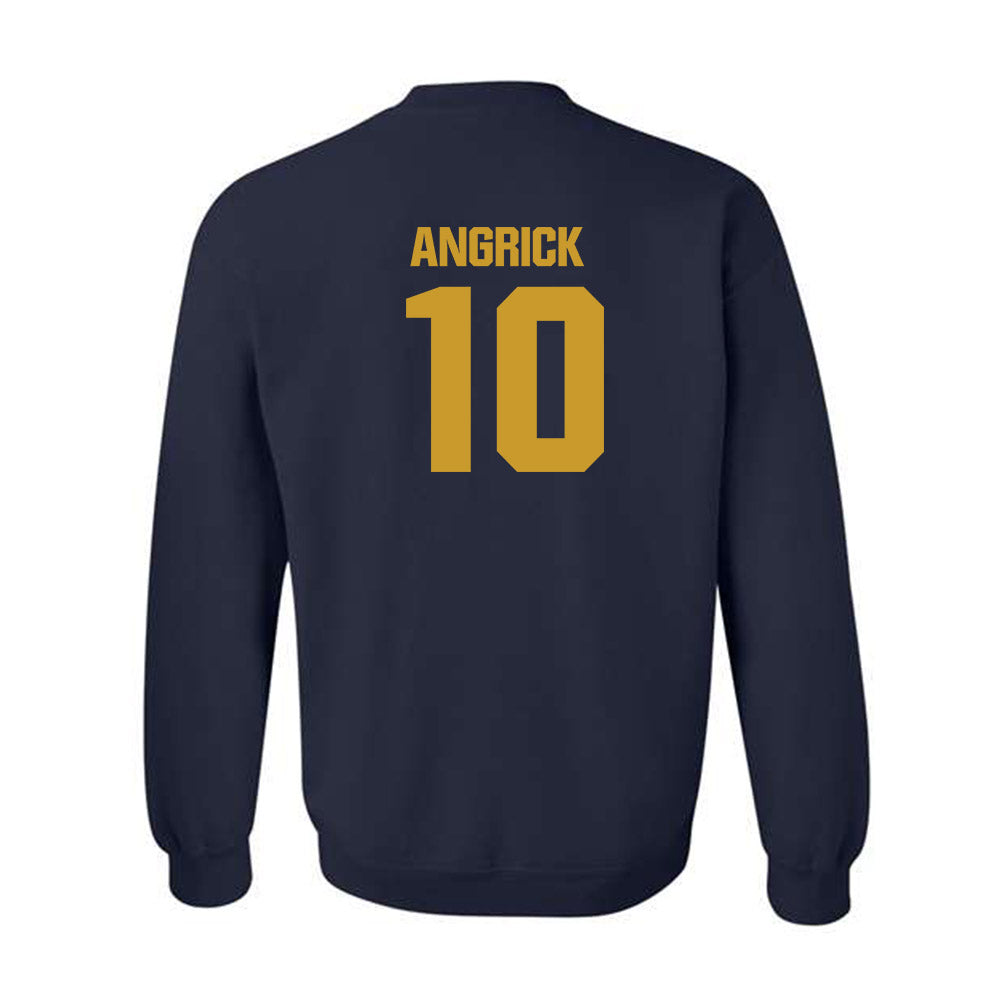 Notre Dame - NCAA Men's Lacrosse : Will Angrick - Sports Shersey Crewneck Sweatshirt-1