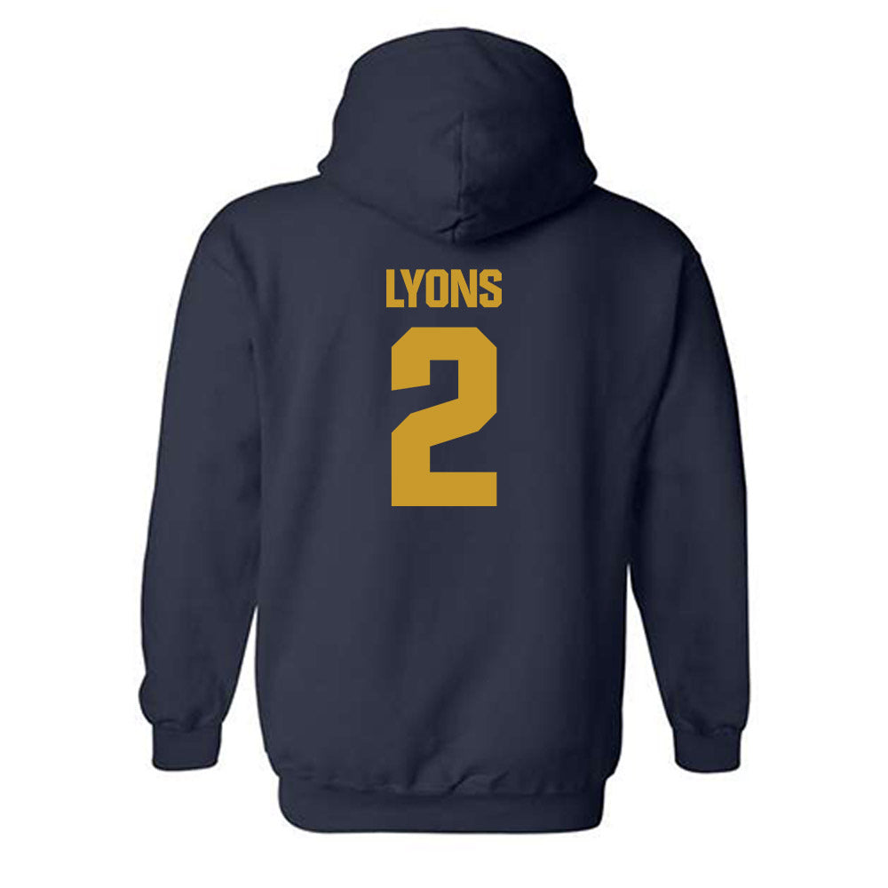 Notre Dame - NCAA Women's Lacrosse : Abigail Lyons - Sports Shersey Hooded Sweatshirt-1