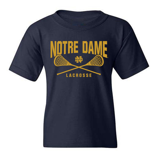 Notre Dame - NCAA Men's Lacrosse : Christian Gallaher - Sports Shersey Youth T-Shirt-0