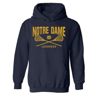 Notre Dame - NCAA Women's Lacrosse : Ingrid Kavanagh - Sports Shersey Hooded Sweatshirt-0