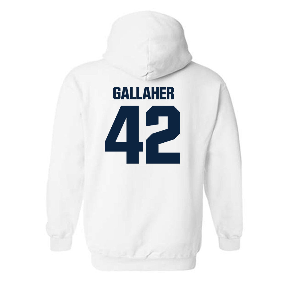 Notre Dame - NCAA Men's Lacrosse : Christian Gallaher - Sports Shersey Hooded Sweatshirt-1