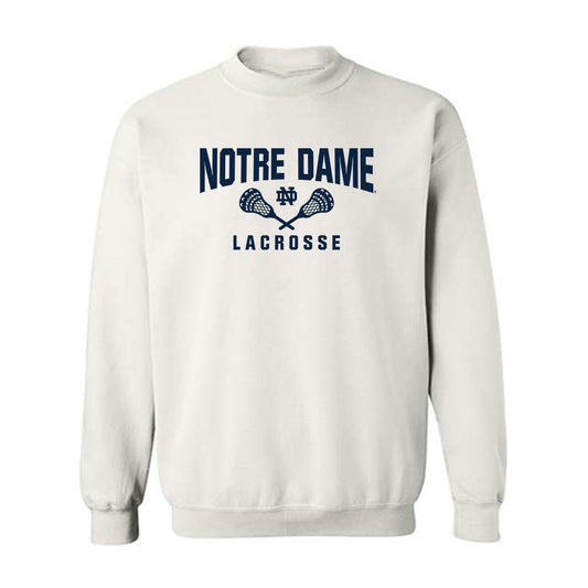 Notre Dame - NCAA Men's Lacrosse : Chris Reinhardt - Sports Shersey Crewneck Sweatshirt-0