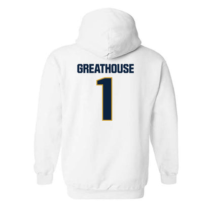 Notre Dame - NCAA Football : Jaden Greathouse - Sports Shersey Hooded Sweatshirt-1