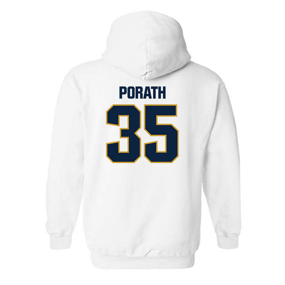 Notre Dame - NCAA Football : Spencer Porath - Sports Shersey Hooded Sweatshirt-1