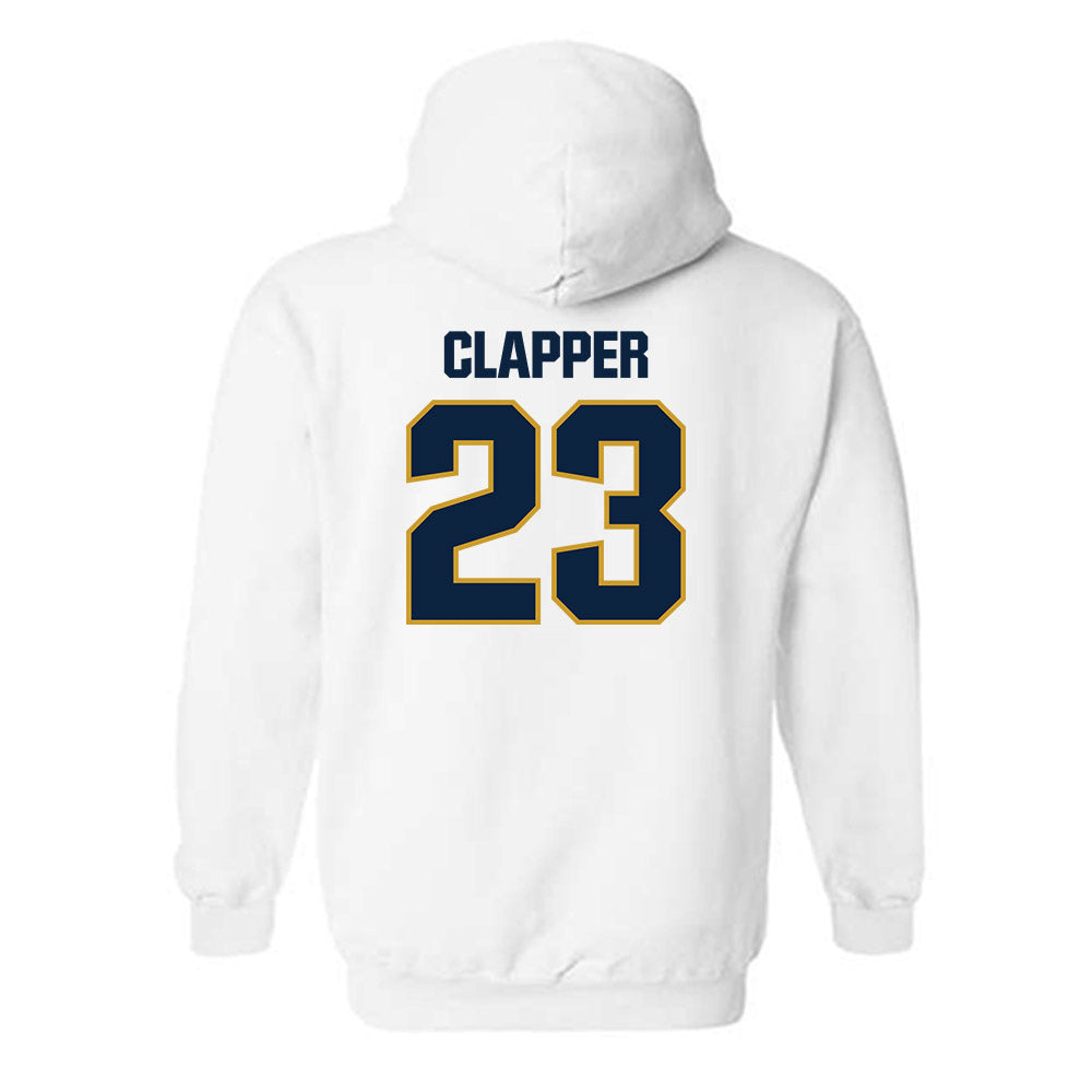 Notre Dame - NCAA Football : Jakobe Clapper - Sports Shersey Hooded Sweatshirt-1