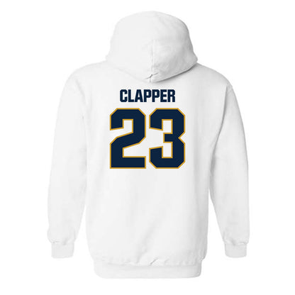Notre Dame - NCAA Football : Jakobe Clapper - Sports Shersey Hooded Sweatshirt-1