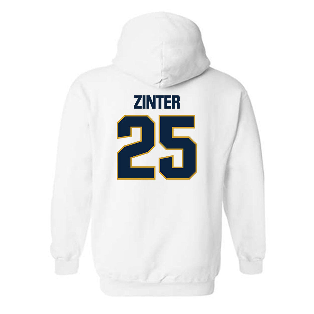 Notre Dame - NCAA Football : Preston Zinter - Sports Shersey Hooded Sweatshirt-1
