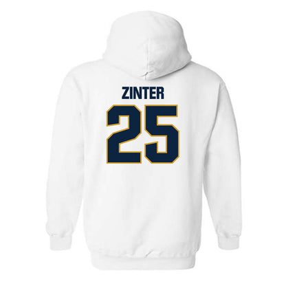 Notre Dame - NCAA Football : Preston Zinter - Sports Shersey Hooded Sweatshirt-1