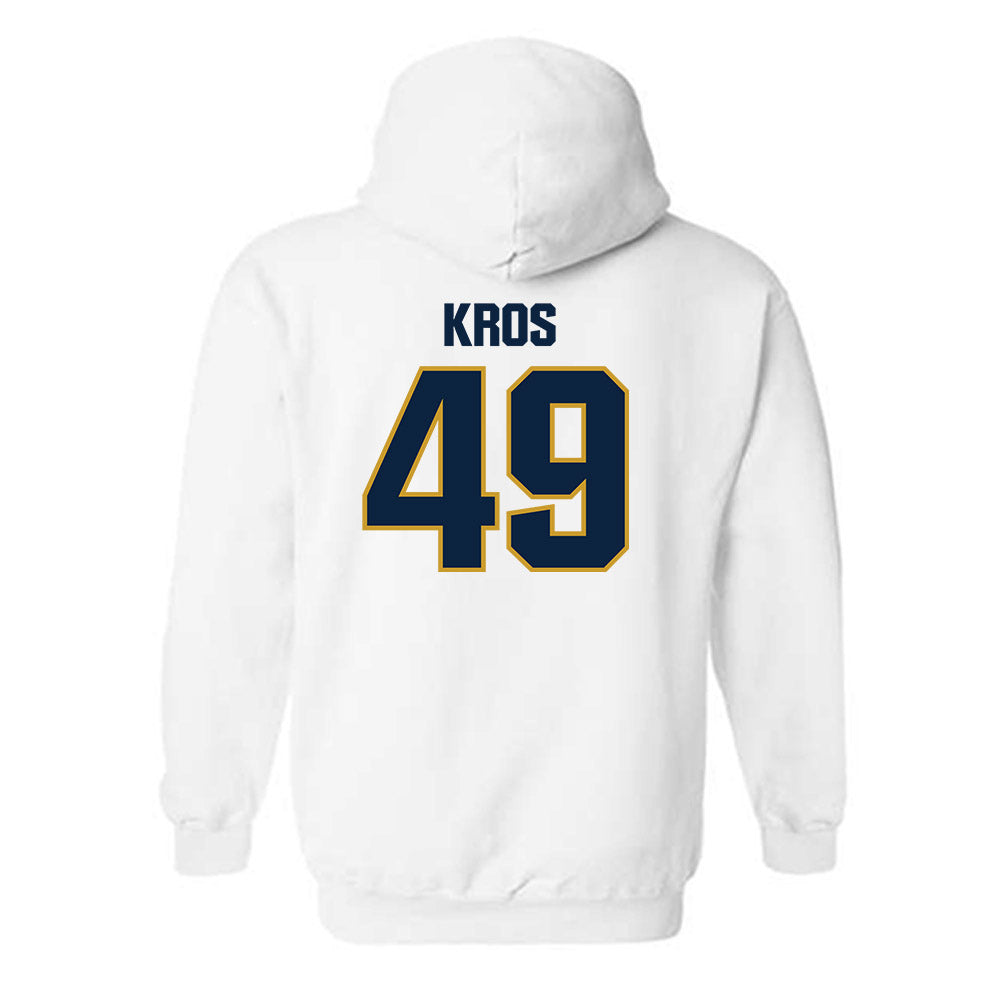 Notre Dame - NCAA Football : Andrew Kros - Sports Shersey Hooded Sweatshirt-1