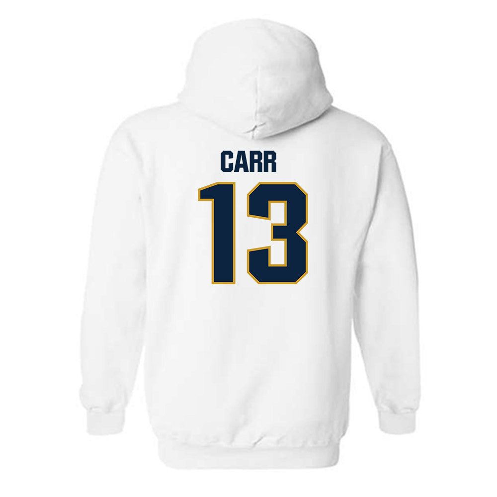 Notre Dame - NCAA Football : CJ Carr - Sports Shersey Hooded Sweatshirt-1