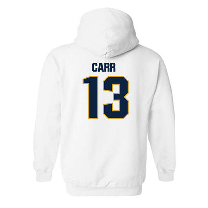 Notre Dame - NCAA Football : CJ Carr - Sports Shersey Hooded Sweatshirt-1