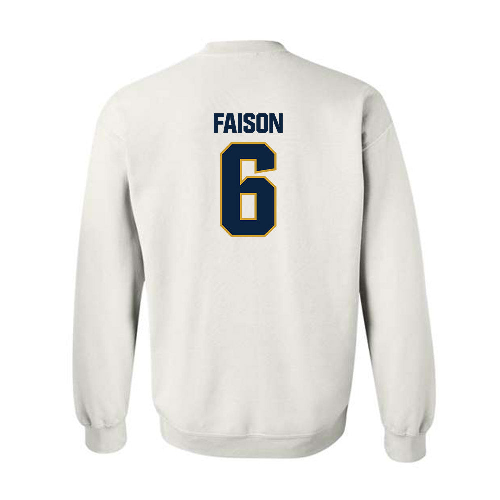 Notre Dame - NCAA Football : Jordan Faison - Sports Shersey Crewneck Sweatshirt-1