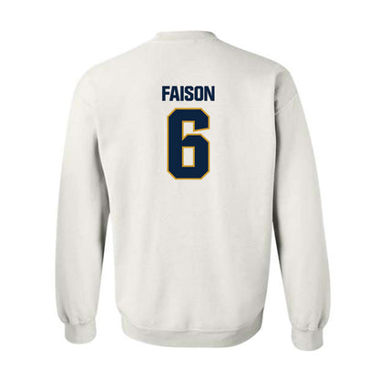 Notre Dame - NCAA Football : Jordan Faison - Sports Shersey Crewneck Sweatshirt-1
