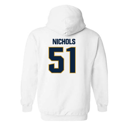 Notre Dame - NCAA Football : Ben Nichols - Sports Shersey Hooded Sweatshirt-1