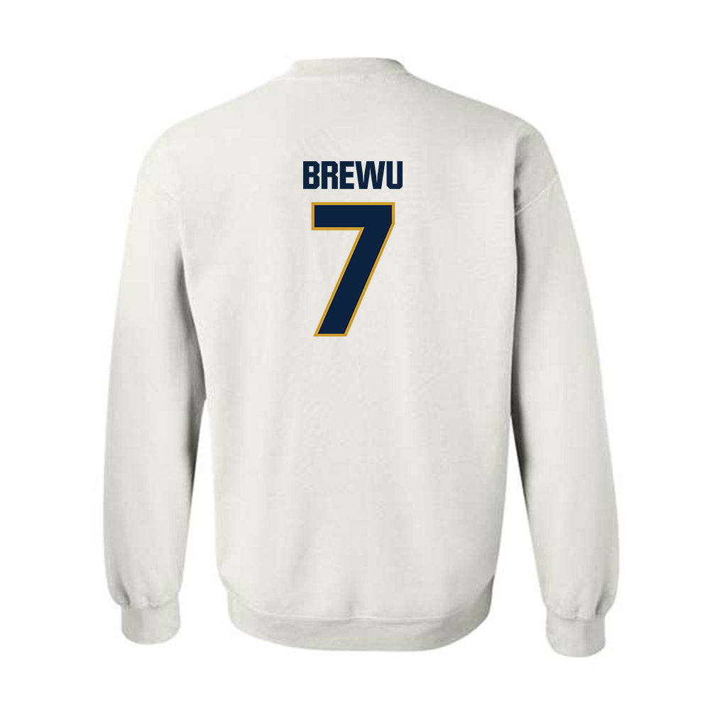 Notre Dame - NCAA Football : Francis Brewu - Sports Shersey Crewneck Sweatshirt-1