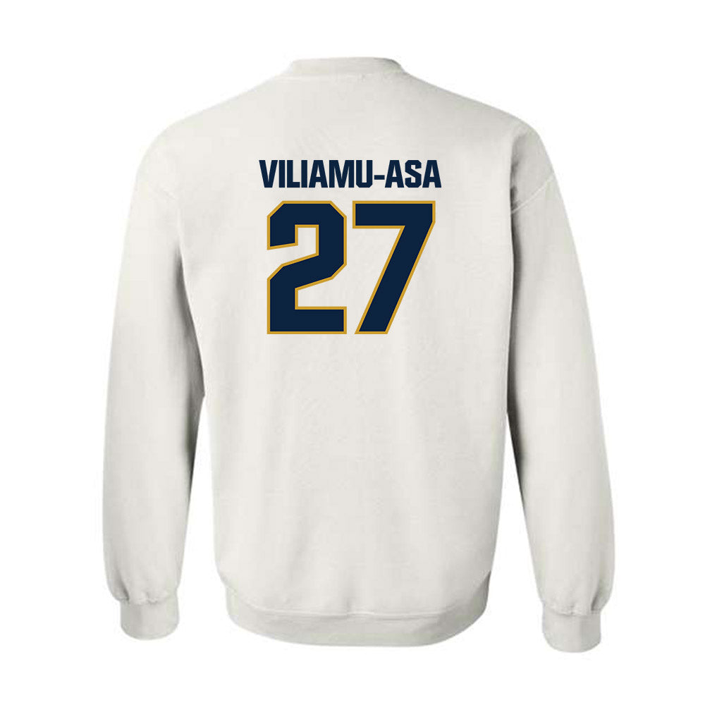 Notre Dame - NCAA Football : Kyngstonn Viliamu-Asa - Sports Shersey Crewneck Sweatshirt-1