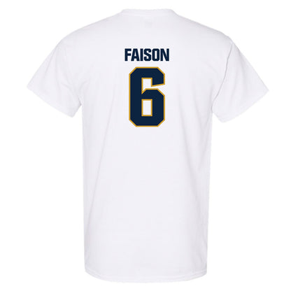 Notre Dame - NCAA Football : Jordan Faison - Sports Shersey T-Shirt-1