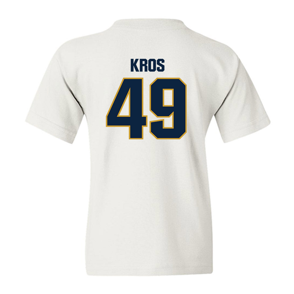 Notre Dame - NCAA Football : Andrew Kros - Sports Shersey Youth T-Shirt-1