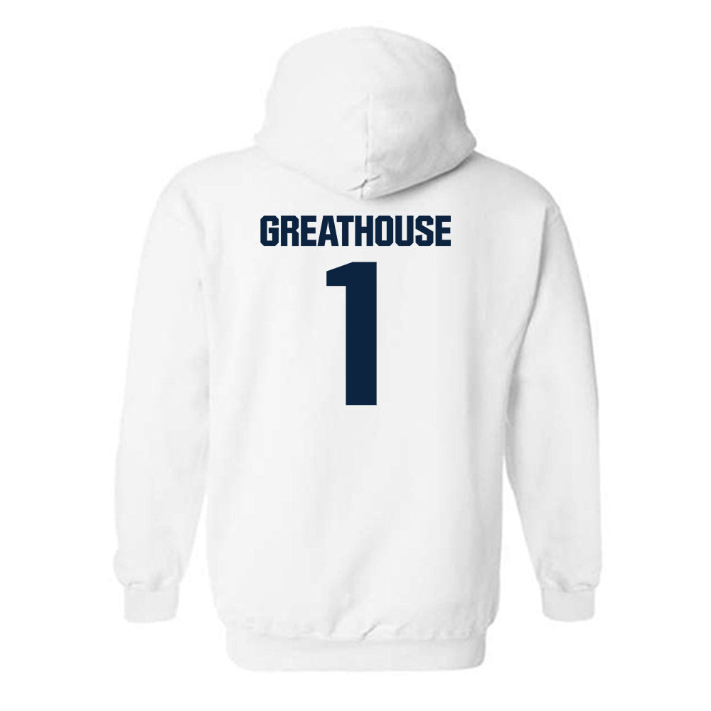 Notre Dame - NCAA Football : Jaden Greathouse - Sports Shersey Hooded Sweatshirt-1