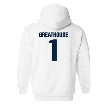Notre Dame - NCAA Football : Jaden Greathouse - Sports Shersey Hooded Sweatshirt-1