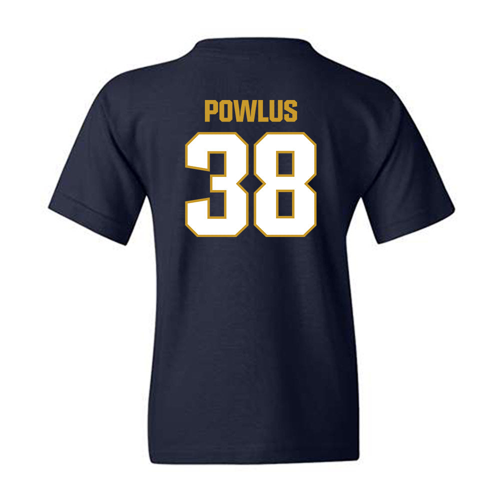 Notre Dame - NCAA Football : Tommy Powlus - Sports Shersey Youth T-Shirt-1