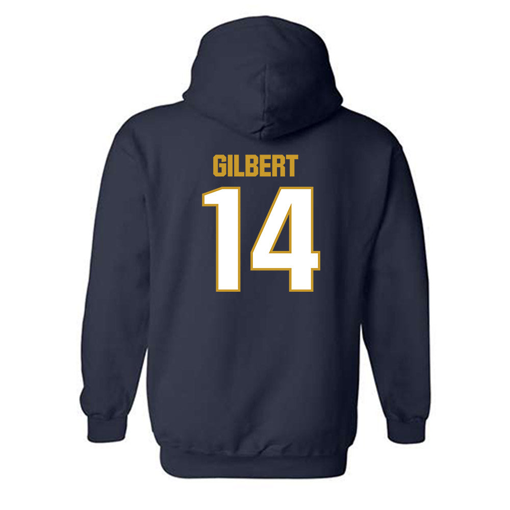 Notre Dame - NCAA Football : Micah Gilbert - Sports Shersey Hooded Sweatshirt-1