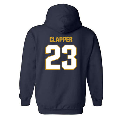 Notre Dame - NCAA Football : Jakobe Clapper - Sports Shersey Hooded Sweatshirt-1