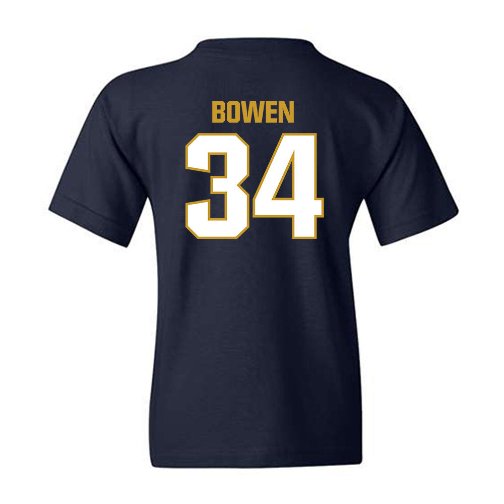Notre Dame - NCAA Football : Drayk Bowen - Sports Shersey Youth T-Shirt-1