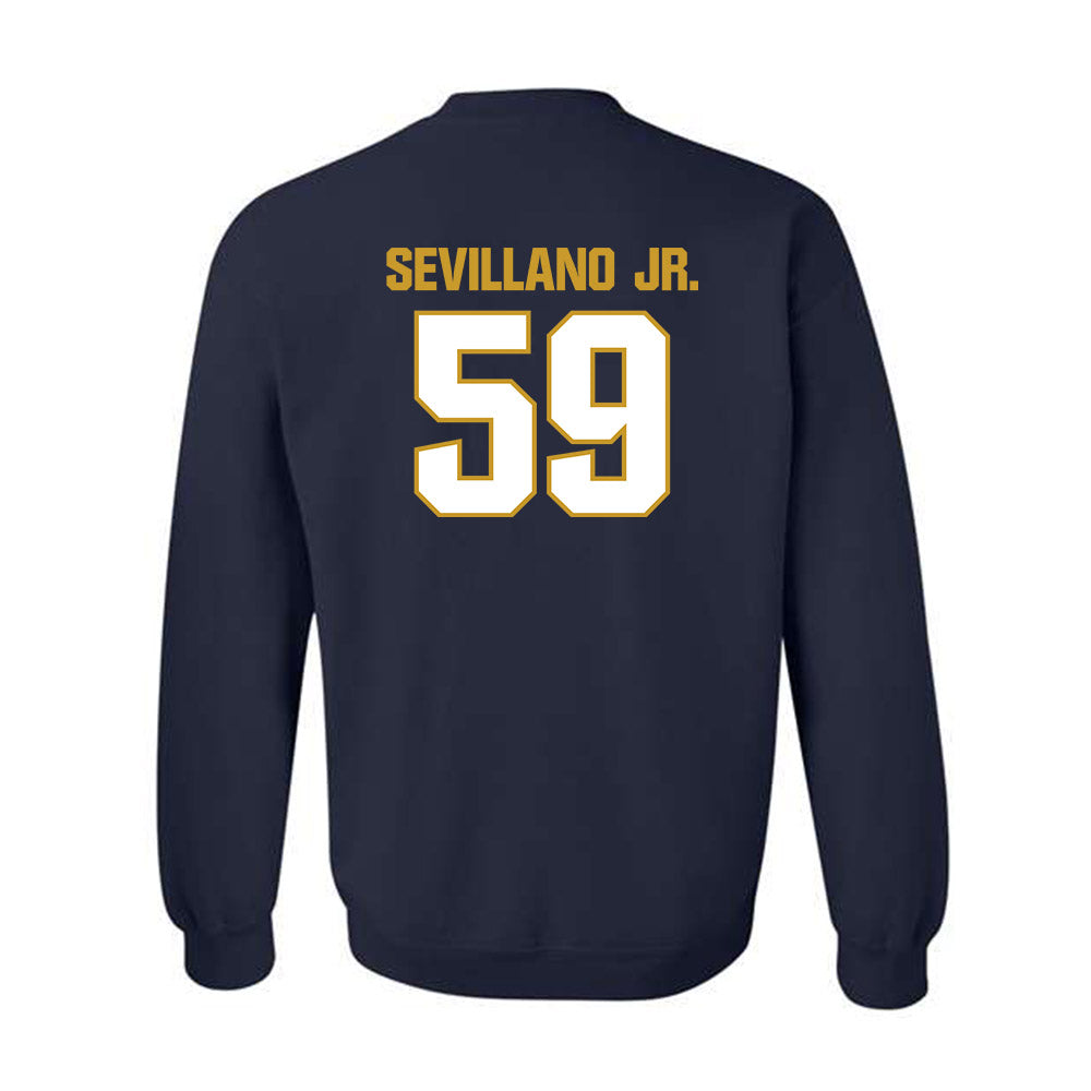 Notre Dame - NCAA Football : Sean Sevillano Jr. - Sports Shersey Crewneck Sweatshirt-1