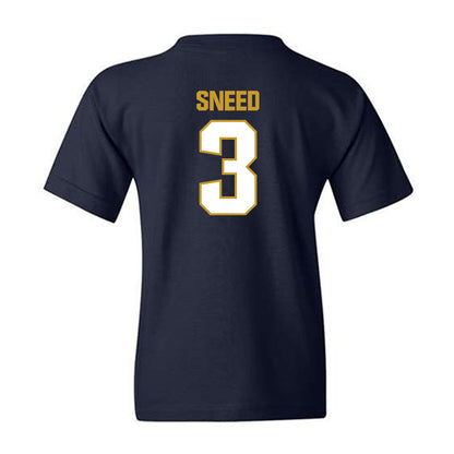Notre Dame - NCAA Football : Jaylen Sneed - Sports Shersey Youth T-Shirt-1
