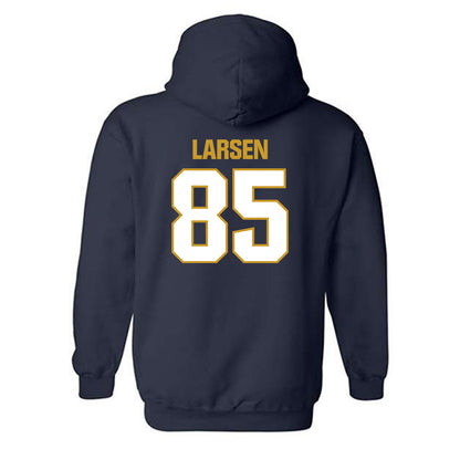 Notre Dame - NCAA Football : Jack Larsen - Sports Shersey Hooded Sweatshirt-1