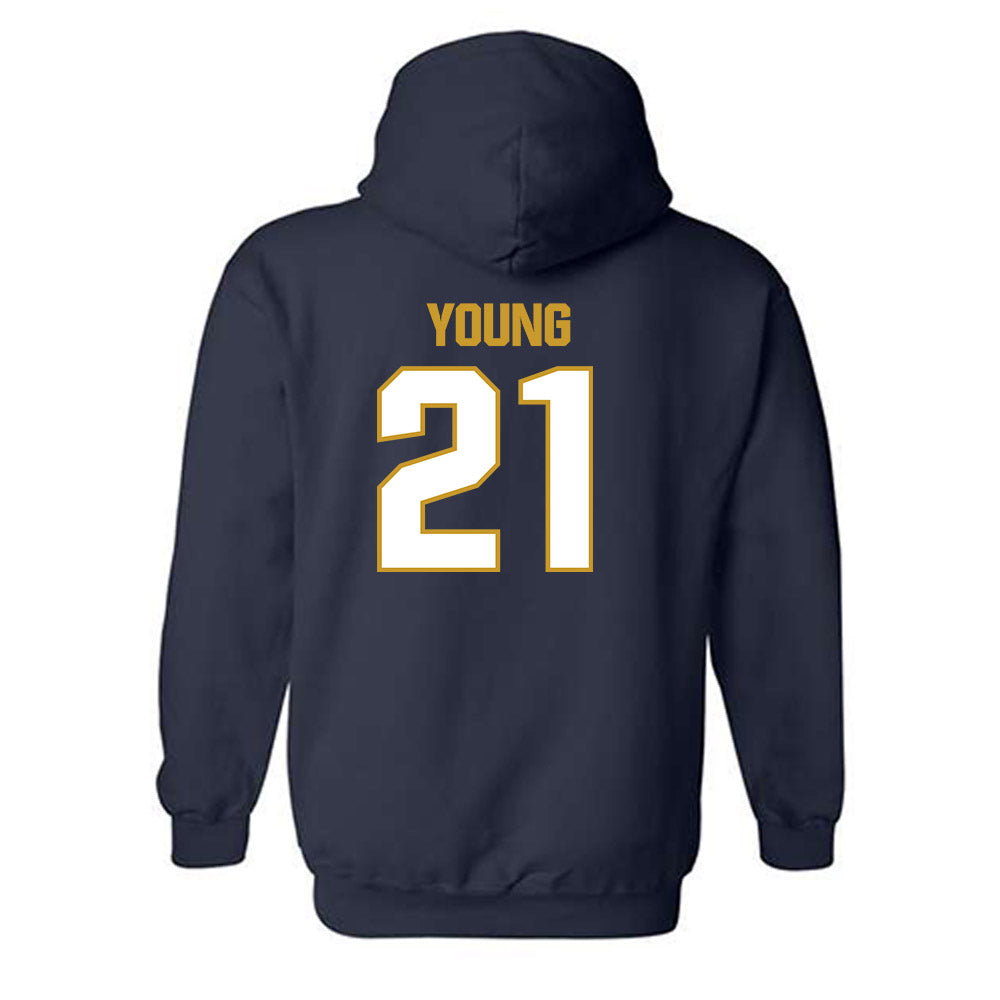Notre Dame - NCAA Football : Kedren Young - Sports Shersey Hooded Sweatshirt-1