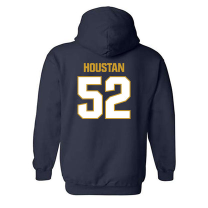 Notre Dame - NCAA Football : Devan Houstan - Sports Shersey Hooded Sweatshirt-1
