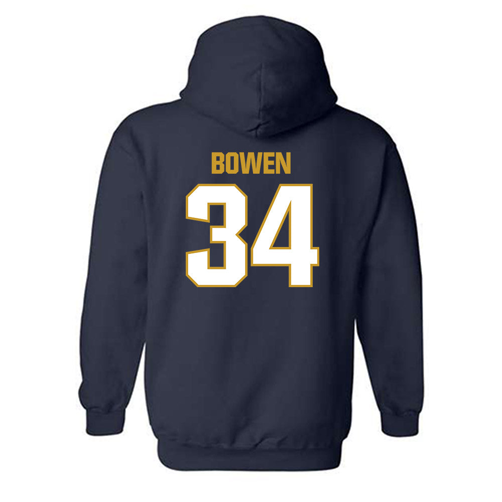 Notre Dame - NCAA Football : Drayk Bowen - Sports Shersey Hooded Sweatshirt-1