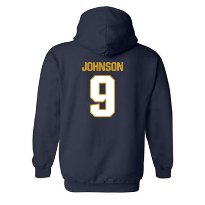 Notre Dame - NCAA Football : Brauntae Johnson - Sports Shersey Hooded Sweatshirt-1