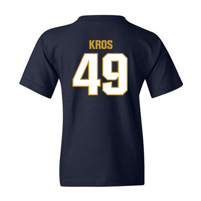 Notre Dame - NCAA Football : Andrew Kros - Sports Shersey Youth T-Shirt-1