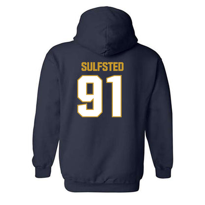 Notre Dame - NCAA Football : Gordy Sulfsted - Sports Shersey Hooded Sweatshirt-1
